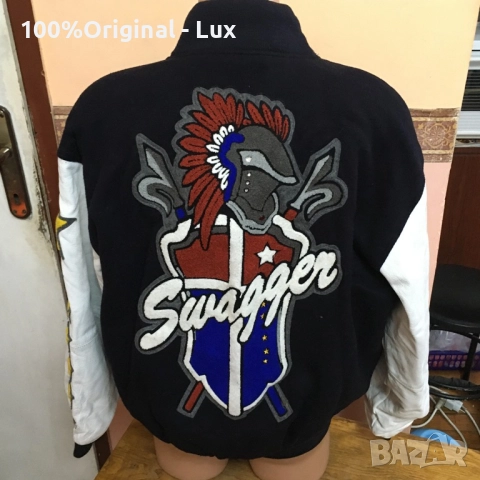 Разпродавам-Swagger -USA.Кожа и Вълна.Оргинал.Нов-ХЛ