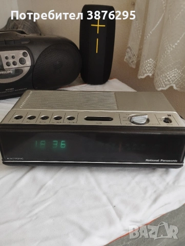 радио часовник будилник Panasonic , снимка 2 - Радиокасетофони, транзистори - 53749360