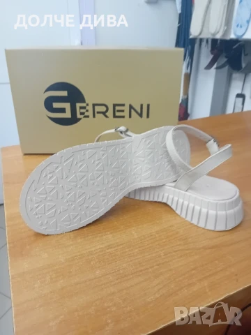 НАМАЛЕНИЕ -Дам.сандали естествена кожа м086 беж злато, снимка 4 - Сандали - 50581272