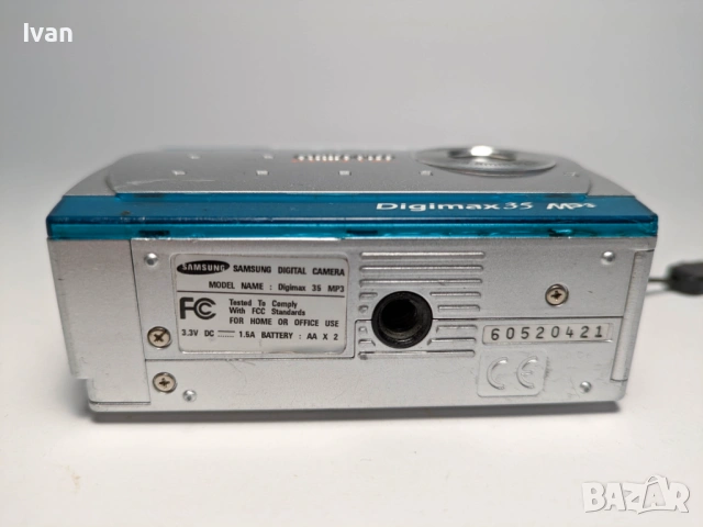 Дигитален фотоапарат Samsung Digimax 35 MP3, снимка 5 - Фотоапарати - 53841802