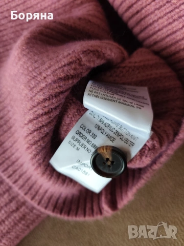 Co’ Couture – тъмно розов пуловер нов с етикет и брошка, снимка 12 - Блузи с дълъг ръкав и пуловери - 53501575