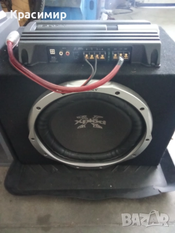 Бас каса Sony 12" с усилвател Sony 350W