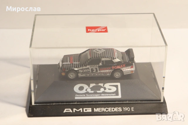 HERPA H0 1/87 MERCEDES BENZ 190 E AMG КОЛИЧКА РАЛИ МОДЕЛ