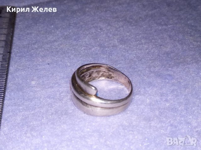 СТАР СТИЛЕН СРЕБЪРЕН ПРЪСТЕН СРЕБРО 925 РЪЧНА МАЙСТОРСКА РЕТРО АРТ ИЗРАБОТКА 36419, снимка 7 - Пръстени - 39460664