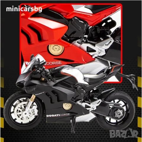 Метални мотори: Пистов мотоциклет Ducati V4S Panigale, снимка 2 - Колекции - 49814401