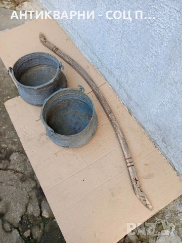 Комплект Соц Стари Бакърени Медни Менци С Кобилица 2x12лт. НОМЕР 680., снимка 10 - Антикварни и старинни предмети - 53407269