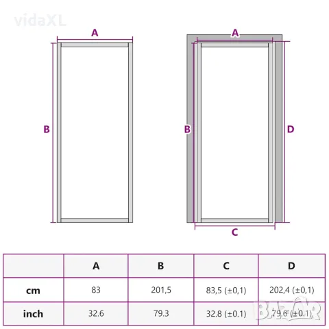 vidaXL Интериорна врата черна 83x201,5 см закалено стъкло и алуминий, снимка 10 - Входни врати - 56146178
