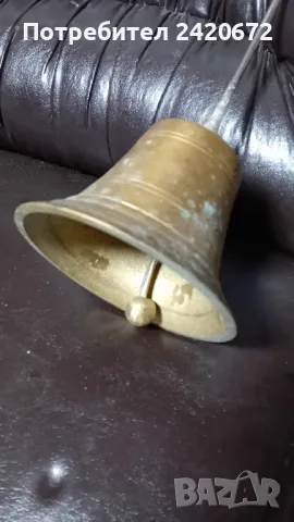 огромна  бронзова  камбана или чан, снимка 5 - Антикварни и старинни предмети - 49426354