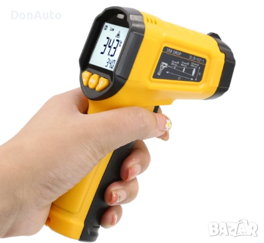 Безконтактен инфрачервен термометър, снимка 4 - Аксесоари и консумативи - 53129817