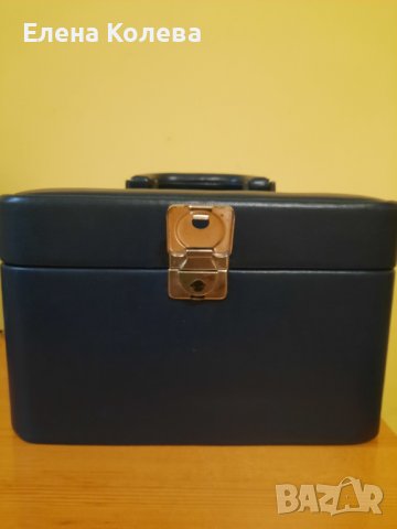 Кожен син куфар, снимка 10 - Чанти - 41827920