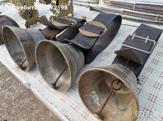Големи швейцарски камбани от сребро и мед, снимка 2 - Антикварни и старинни предмети - 44430534