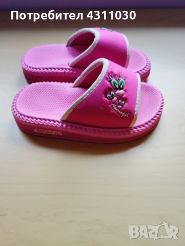 Розови чехли 23/24 номер, снимка 3 - Детски сандали и чехли - 53808591