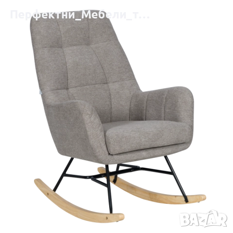 Перфектен подарък за баба/дядо-люлеещ се стол,кресло дървено с дамаска, снимка 3 - Столове - 43706897