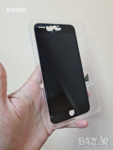 Дисплей с тъч за iPhone 7 Plus Черен с пукнато стъкло, снимка 1