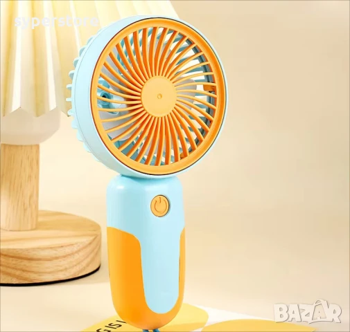 Мини вентилатор преносим с батерия Digital One SP01094, вградена акумулаторна батерия, ръчен вентила, снимка 8 - Вентилатори - 50545174