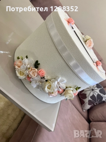 Сватбена кутия за пари , снимка 3 - Сватбени аксесоари - 51979682
