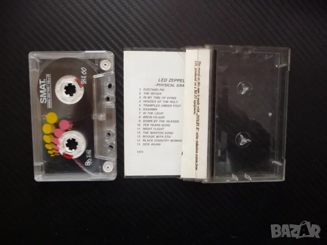 Led Zeppelin Physical Grafiti Лед Цепелин рок музика касетка, снимка 2 - Аудио касети - 48331410