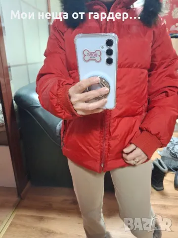 Пухено яке с качулка Isabel Kristen's, рЛ.от 250лв, снимка 6 - Якета - 48550716