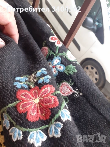 Автентична стара вълнена престилка за носия бродерия, снимка 7 - Антикварни и старинни предмети - 51150867