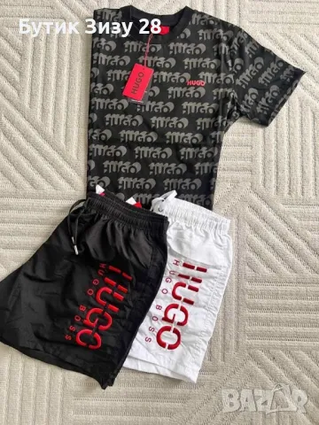 Комплект тениска и шорти Hugo Boss 