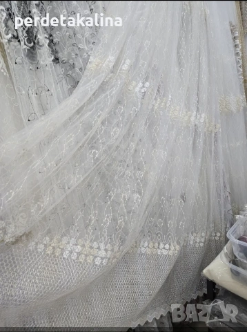 Пердета тюл с бродерия , снимка 9 - Пердета и завеси - 29444709