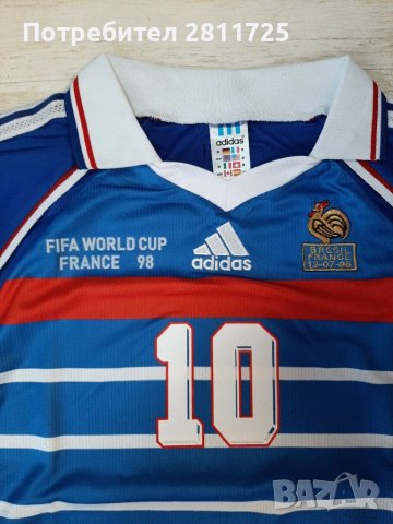 Тениска на Зидан Франция , снимка 2 - Футбол - 42364401