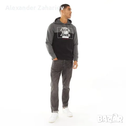 Суитчър с качулка Jack&Jones Olive мъжки, снимка 10 - Суичъри - 56319076