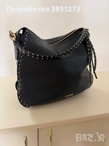 Оригинална дамска чанта LIU JO – черна, бохо стил