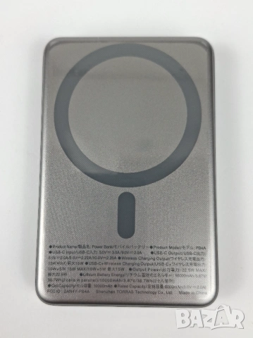 MagSafe Безжична магнитна външна батерия -Torras MiniMag Power Bank10000mAh, снимка 4 - Външни батерии - 53213600