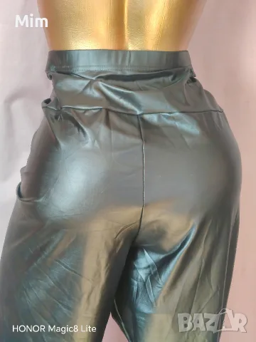 3XL Черен кожен, еластичен клин , снимка 5 - Клинове - 56333334