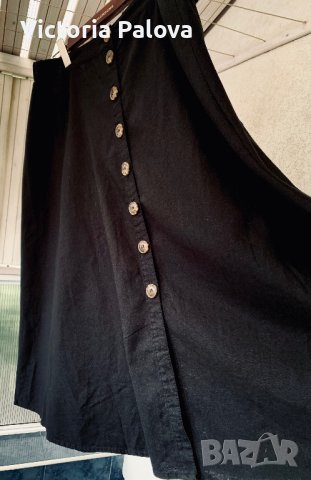 Красива нова пола лен, памук, снимка 2 - Поли - 41366601