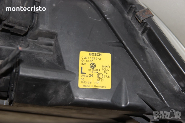 Ляв ксенонов фар VW Sharan (2000-2010г.) xenon 7M3941017, снимка 10 - Части - 51765101