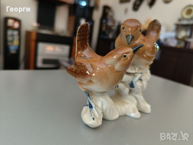 Порцеланова Фигурка на Птички, снимка 2 - Антикварни и старинни предмети - 41332535