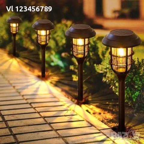 Соларен фенер с прожектор и сензор за движение за вътрешен двор/градина, снимка 5 - Къмпинг осветление - 52777006