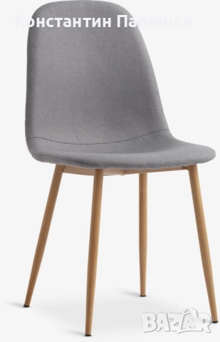 Чисто нови трапезни сиви столове