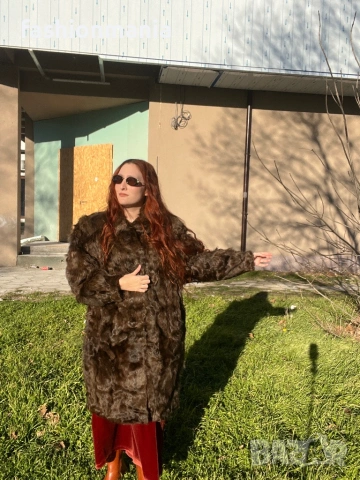 Невероятно палто от естествена кожа - заек. Vintage. , снимка 4 - Палта, манта - 53271450