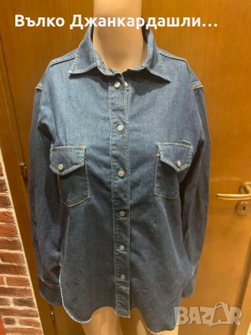 Риза деним Calvin Klein Jeans, размер М, снимка 7 - Ризи - 53768571