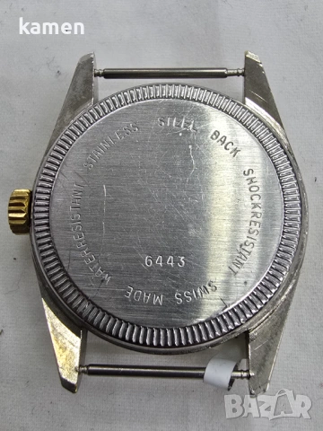 Механичен часовник Royal Calendar със защита от удар | Винтидж швейцарски часовници, снимка 12 - Антикварни и старинни предмети - 53659149