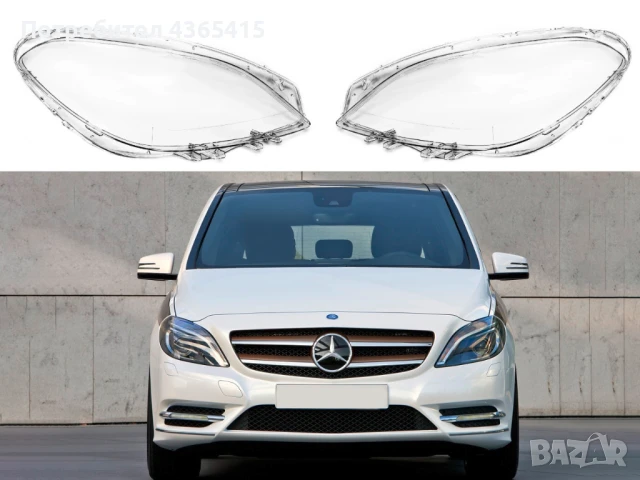 Стъкла за фарове на Mercedes B-Class W246 (2011-2014)