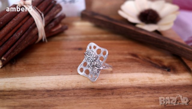 Уникален сребърен пръстен - модел R075, снимка 5 - Пръстени - 33861759