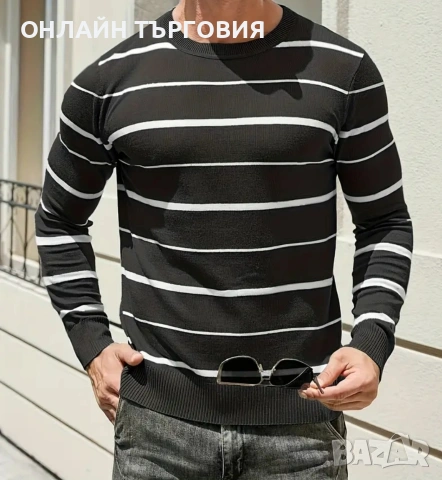 Модерен мъжки пуловер , снимка 4 - Пуловери - 53430902