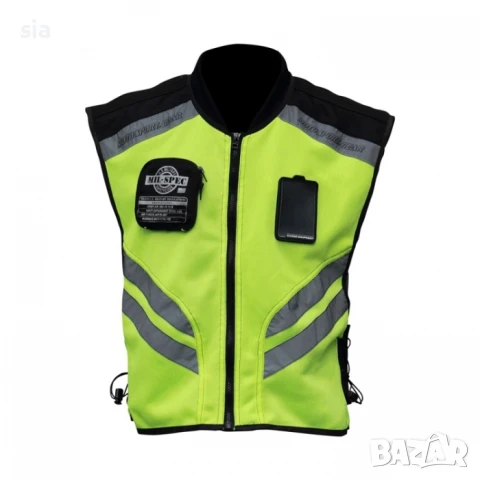 Светлоотразителна Жилетка за мотоциклетист, кросов мотор, Атв, Велосипед