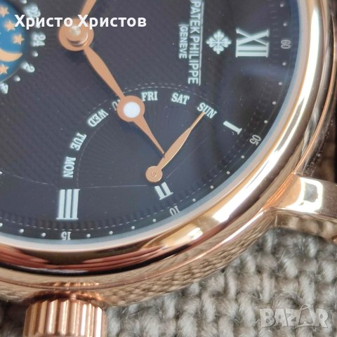 Мъжки луксозен часовник Patek Philippe Geneve Automatic , снимка 3 - Мъжки - 36898755