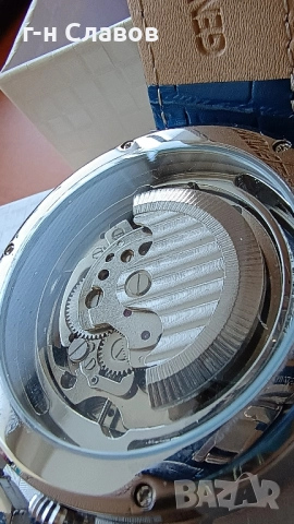 Skeleton DIFFUL Moon Phase Tourbillion Leather Men Automatic Watch, снимка 6 - Мъжки - 51655295