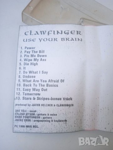Clawfinger – Use Your Brain - аудио касета музика, снимка 2 - Аудио касети - 44245666