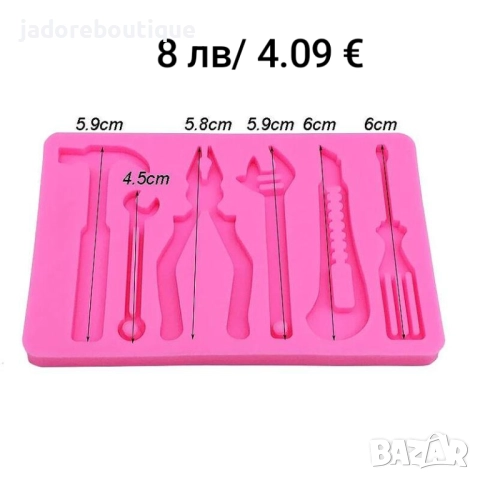 Силиконов молд Строителни инструменти водопровод различни видове мъжки, снимка 5 - Форми - 46543724