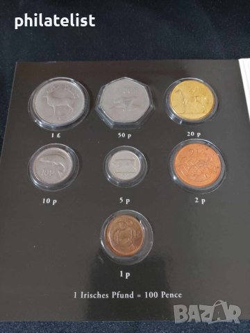 Комплектен сет - Ирландия от 1 p до 1 лира и Евро серия 2002 от 1 цент до 2 евро, снимка 3 - Нумизматика и бонистика - 44328207