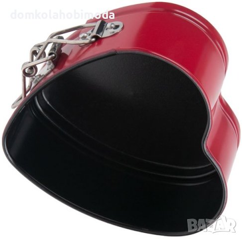 Форма за печене сърце с незалепващо покритие/Отваряща се/12х11х5 см, снимка 2 - Форми - 39585645