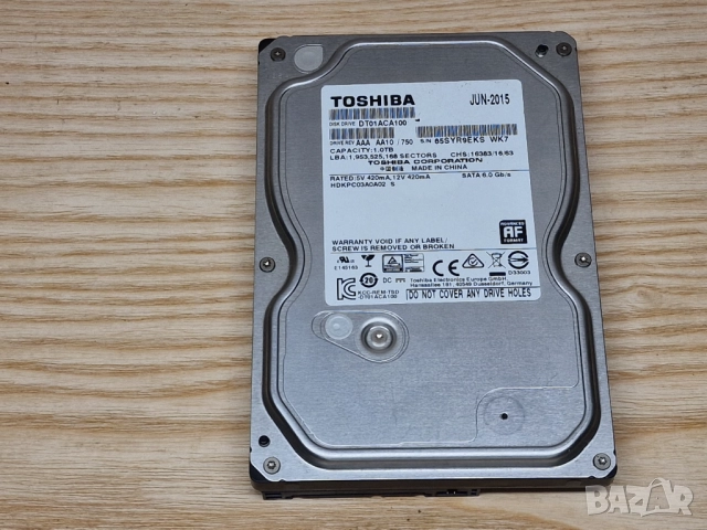 1TB DVR камери 1000GB хард диск за видеонаблюдение DVR или PC тествани 