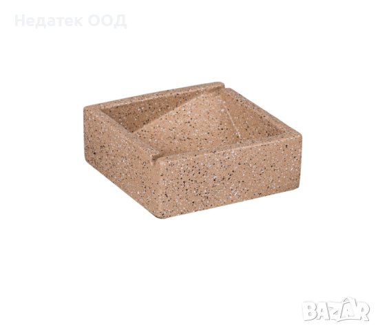 Пепелник, Керамичен квадрат ,Бежов пясък, 11.5x11.5x4см
